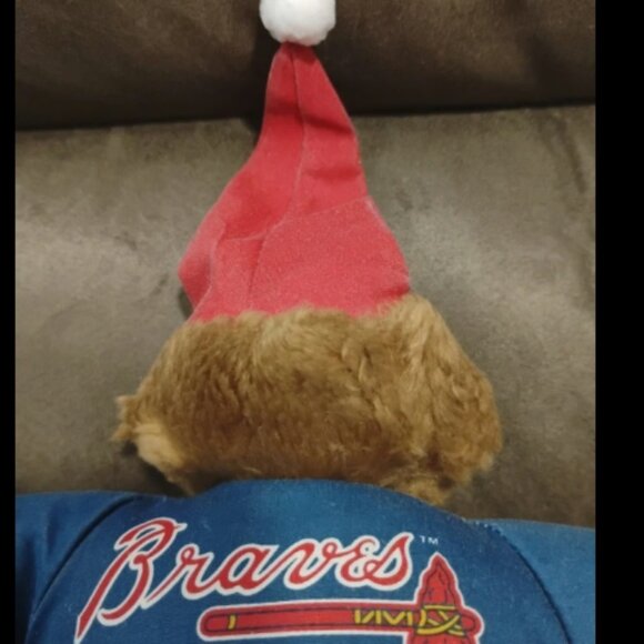 Atlanta Braves Baseball Bear Plush Stuffed Animal - Picture 10 of 12